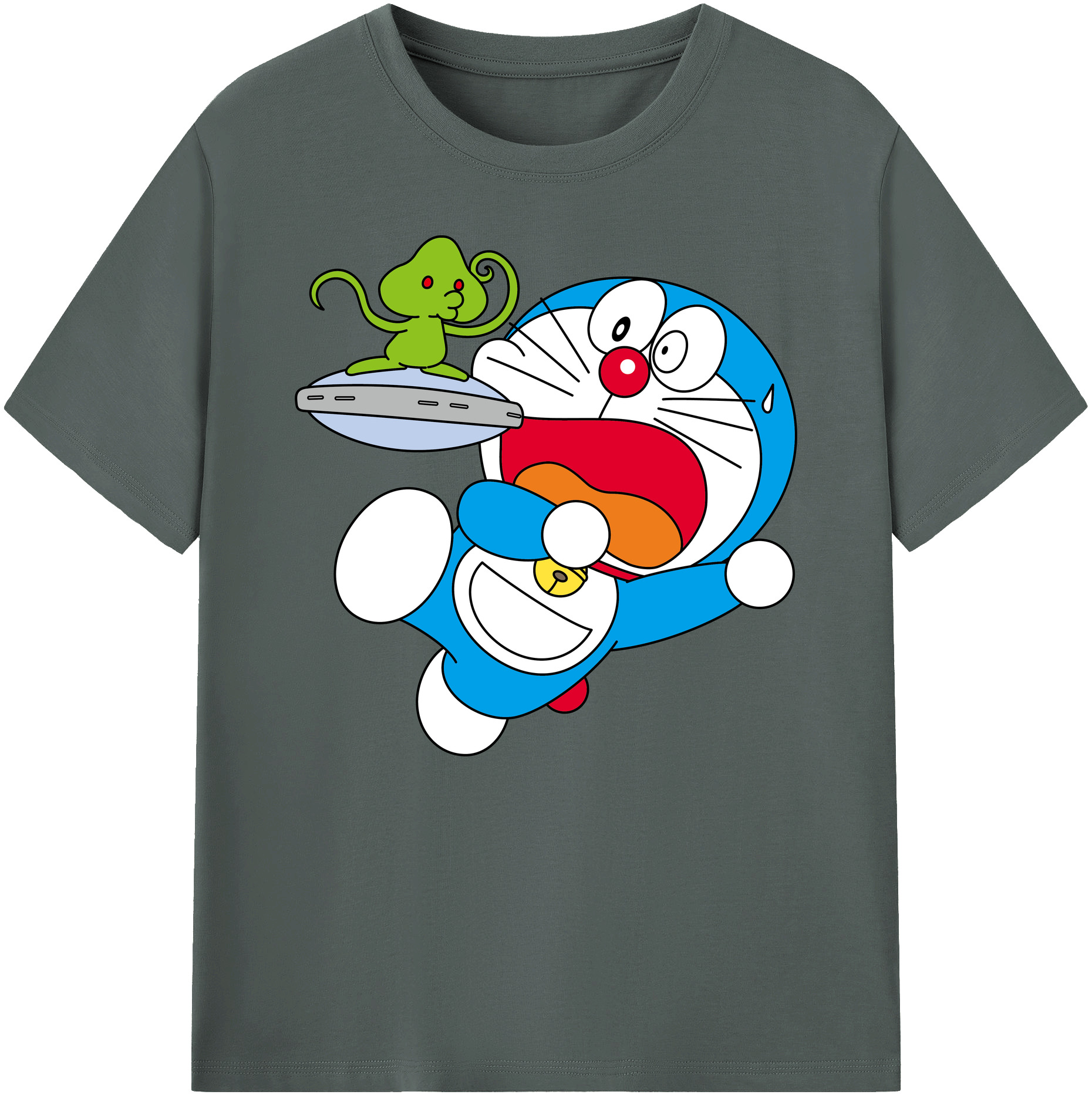 （画像用） ドラえもん Doraemon 綿100％ メンズ半袖Tシャツ｜肌触りやわらか＆通気性